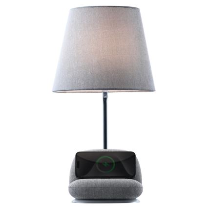 Immax NEO 09109L - Lampe de table LED dimmable avec chargeur sans fil Qi SOFA LED/6W/230V grise
