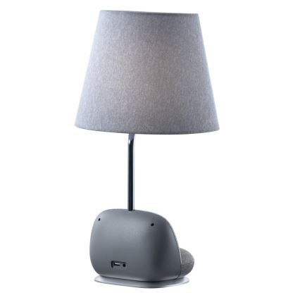 Immax NEO 09109L - Lampe de table LED dimmable avec chargeur sans fil Qi SOFA LED/6W/230V grise