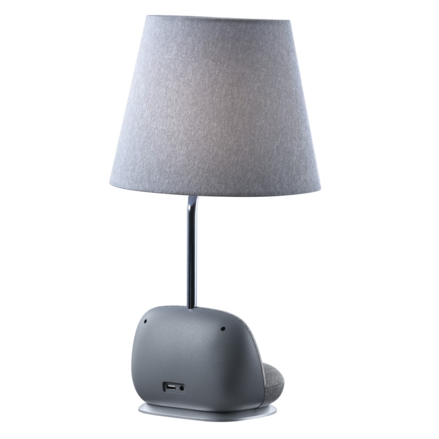 Immax NEO 09109L - Lampe de table LED dimmable avec chargeur sans fil Qi SOFA LED/6W/230V grise