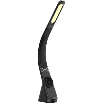 Immax NEO 09110L - Lampe de bureau LED dimmable avec recharge sans fil MAGIC LED/5W/230V noire