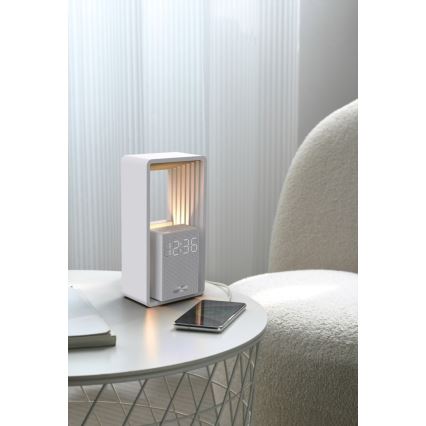 Immax NEO 09113L - Lampe de bureau LED CALM avec réveil et port de charge LED/3,5W/5V