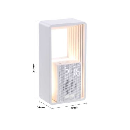 Immax NEO 09113L - Lampe de bureau LED CALM avec réveil et port de charge LED/3,5W/5V
