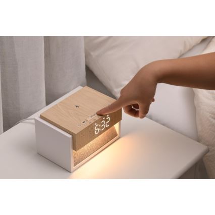 Immax NEO 09114L - Lampe de bureau LED CALM avec réveil et port de charge 5V LED/1,2W/5V