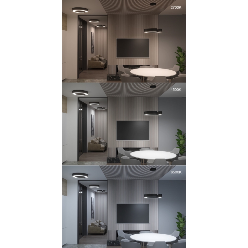 Immax NEO 7133 - LED SMART Plafonnier à intensité variable CÉČKO LED/52W/230V + télécommande 60 cm Tuya ZigBee