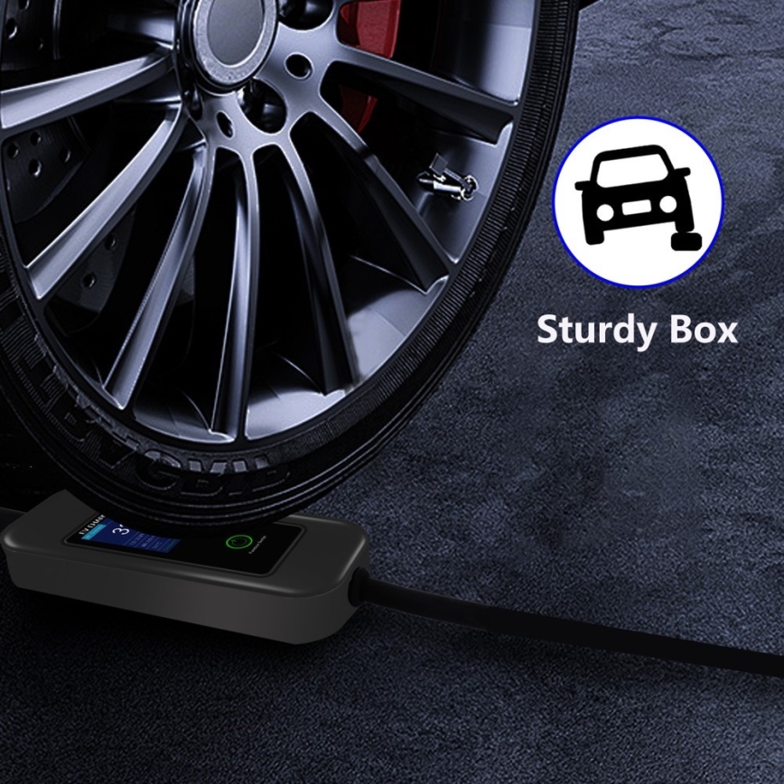 Immax - Station de charge de voyage pour voiture électrique AC Type 2 32A/380V 22kW + prise 230V 5m Wi-Fi Tuya