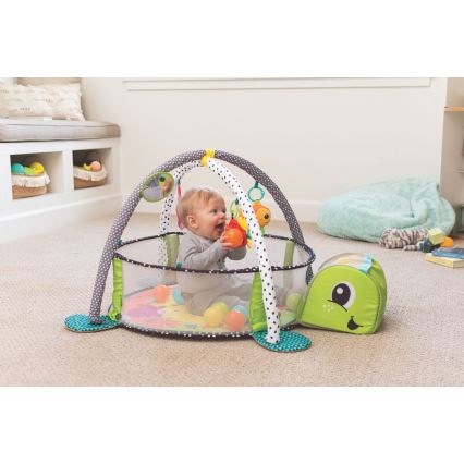 Infantino - Couverture d'éveil pour enfant pour jouer avec un trapèze 3en1