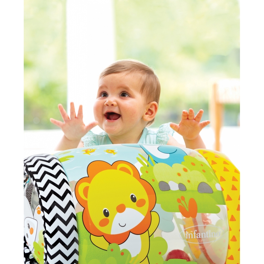 Infantino - Jouet gonflable avec clochettes jungle