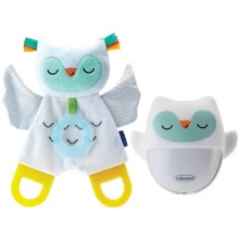 Infantino - Lampe de chevet avec peluche phosphorescente Owl