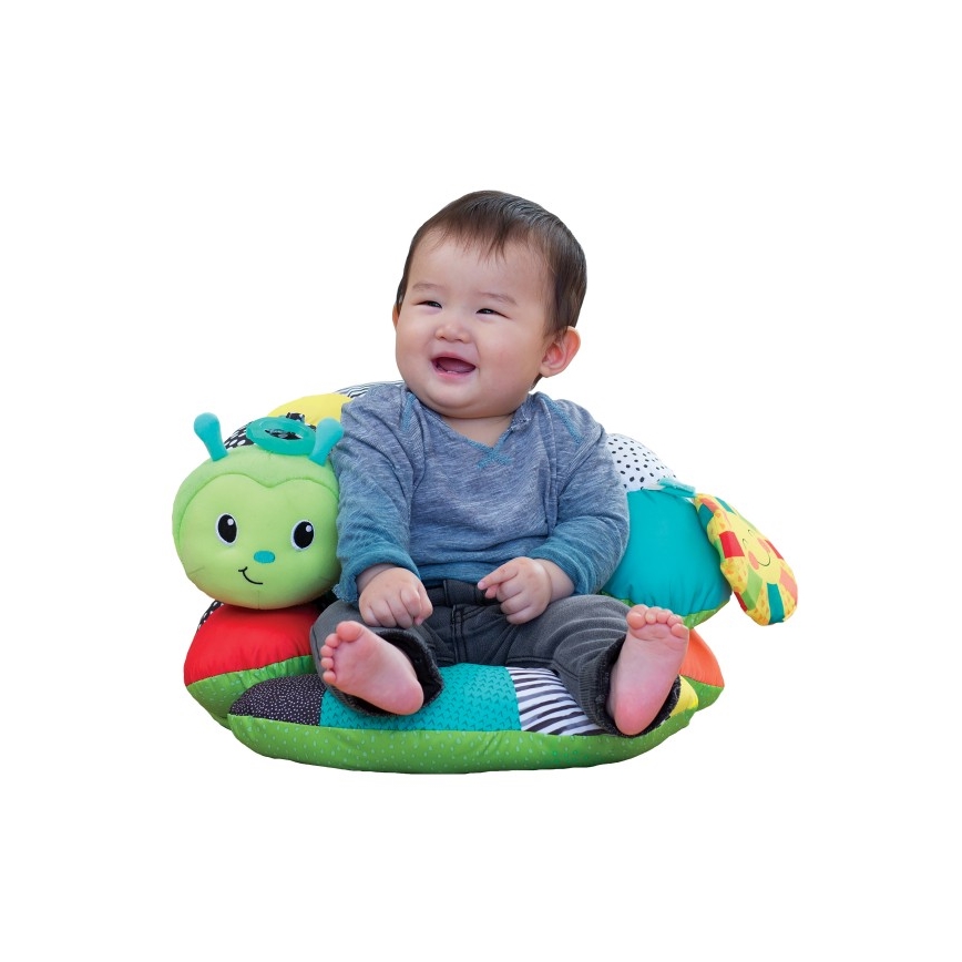 Infantino - Oreiller pour enfant 2en1 chenille
