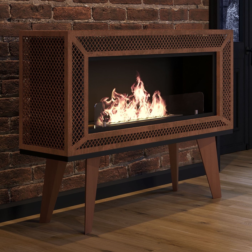 InFire - Cheminée BIO 100x47 cm 3kW industrielle