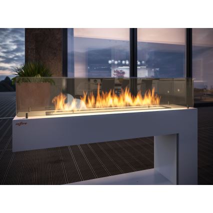 InFire - Cheminée BIO 110x85,5 cm 3kW blanche