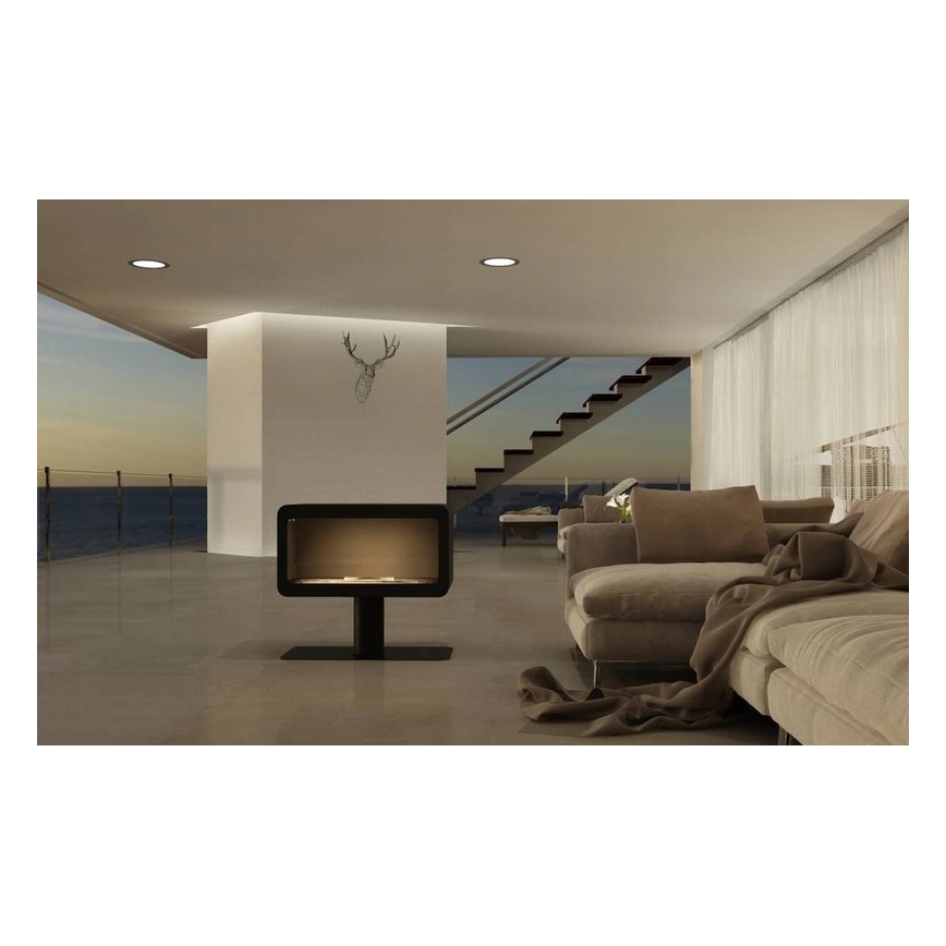 InFire - Cheminée BIO 82,5x74,3 cm 3kW noir