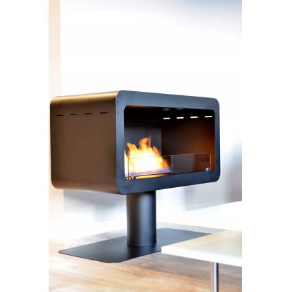 InFire - Cheminée BIO 82,5x74,3 cm 3kW noir