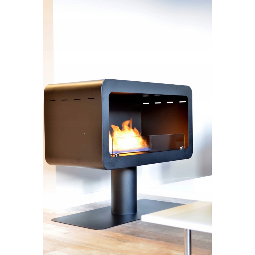 InFire - Cheminée BIO 82,5x74,3 cm 3kW noir