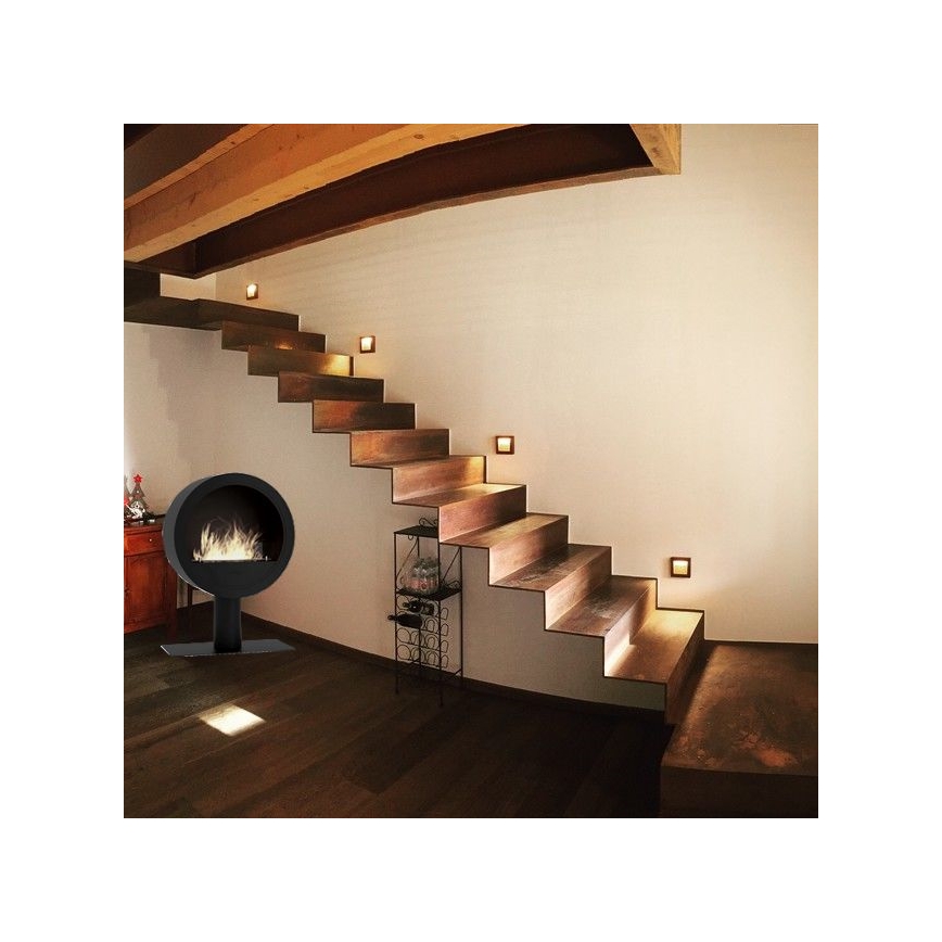InFire - Cheminée BIO d. 70 cm 3kW noir