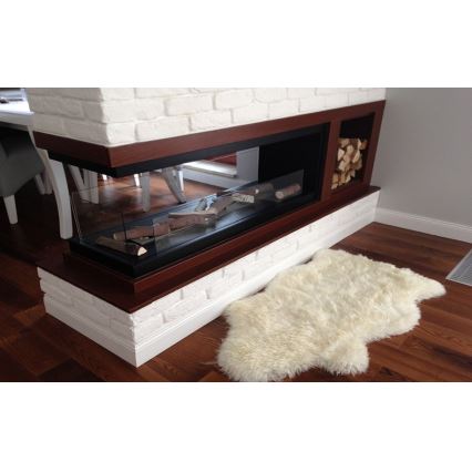 InFire - Cheminée BIO d'angle 100x50 cm 3kW bifacial