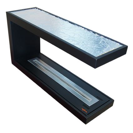 InFire - Cheminée BIO d'angle 100x50 cm 3kW bifacial