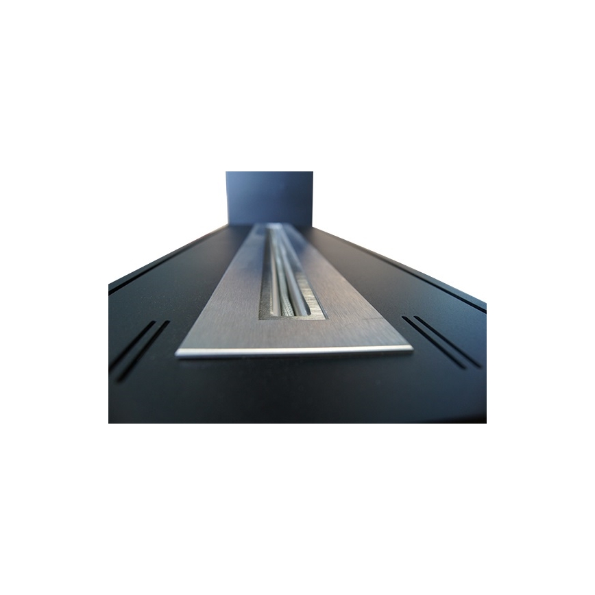 InFire - Cheminée BIO d'angle 100x50 cm 3kW bifacial