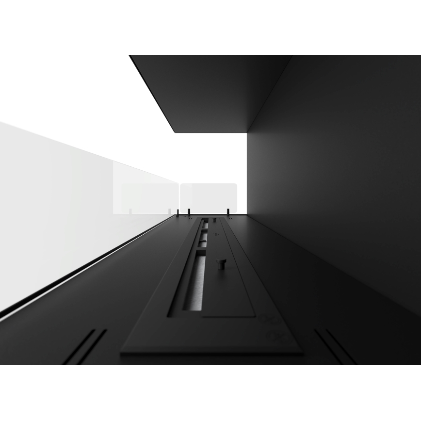 InFire - Cheminée BIO d'angle 110x45 cm 3kW noire