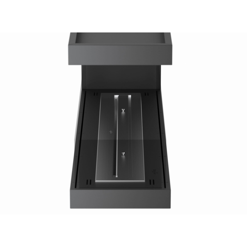 InFire - Cheminée BIO d'angle 120x50 cm 3kW bifacial