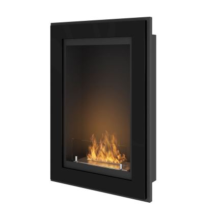 InFire - Cheminée encastré BIO 79x55 cm 3kW noir