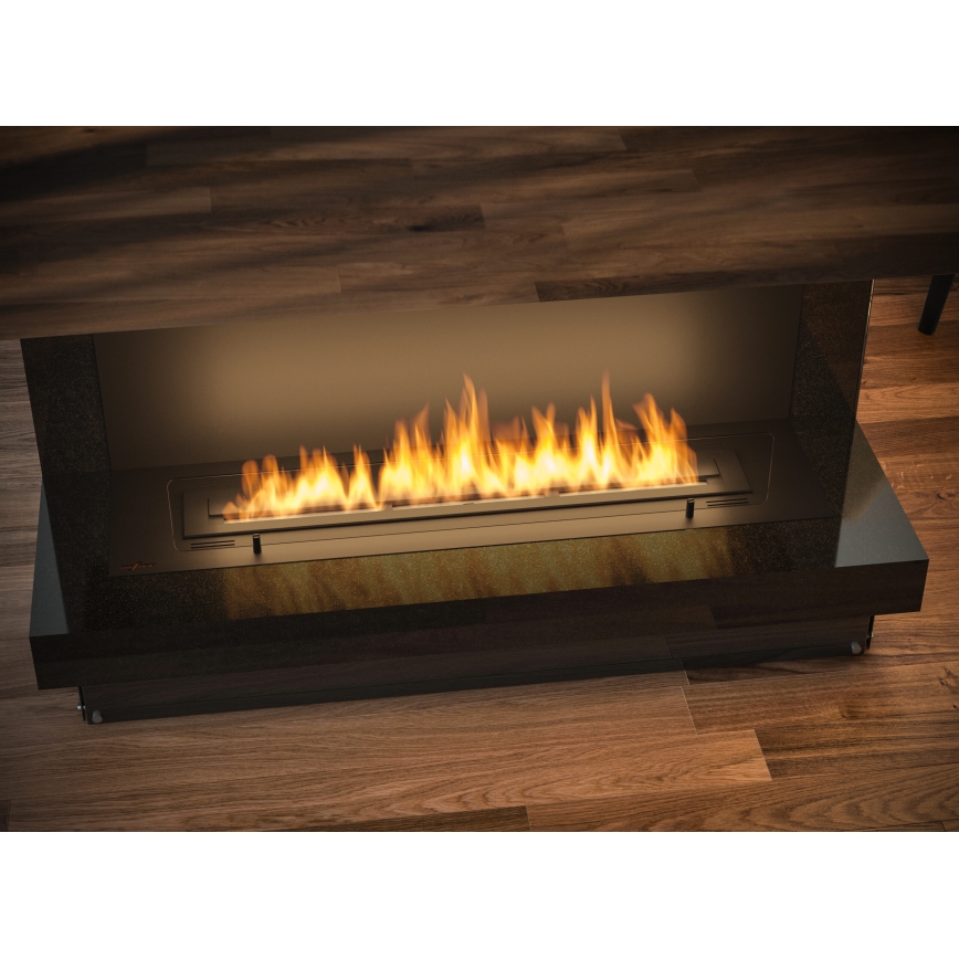 InFire - Cheminée encastrée BIO 100x45 cm 3kW noire