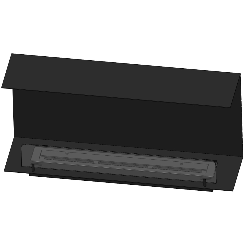 InFire - Cheminée encastrée BIO 100x45 cm 3kW noire