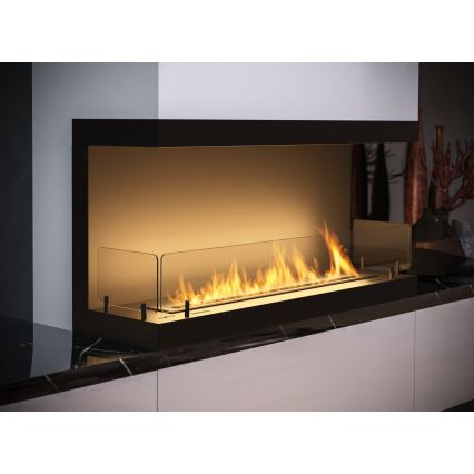 InFire - Cheminée encastrée BIO 100x50 cm 3kW noire