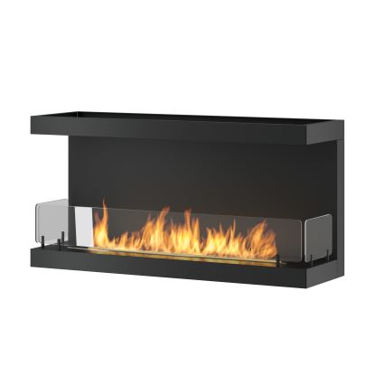 InFire - Cheminée encastrée BIO 100x50 cm 3kW noire