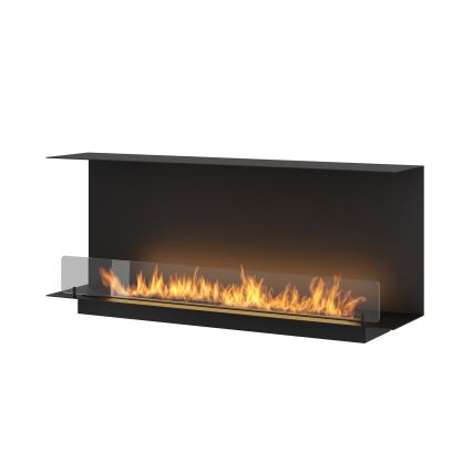 InFire - Cheminée encastrée BIO 120x45 cm 3kW noire