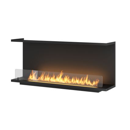 InFire - Cheminée encastrée BIO 120x50 cm 3kW noire