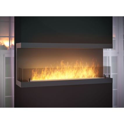 InFire - Cheminée encastrée BIO 120x50 cm 5kW noire