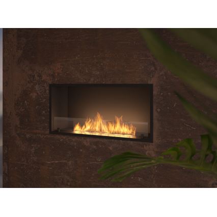 InFire - Cheminée encastrée BIO 49,4x104,4 cm 6kW noir