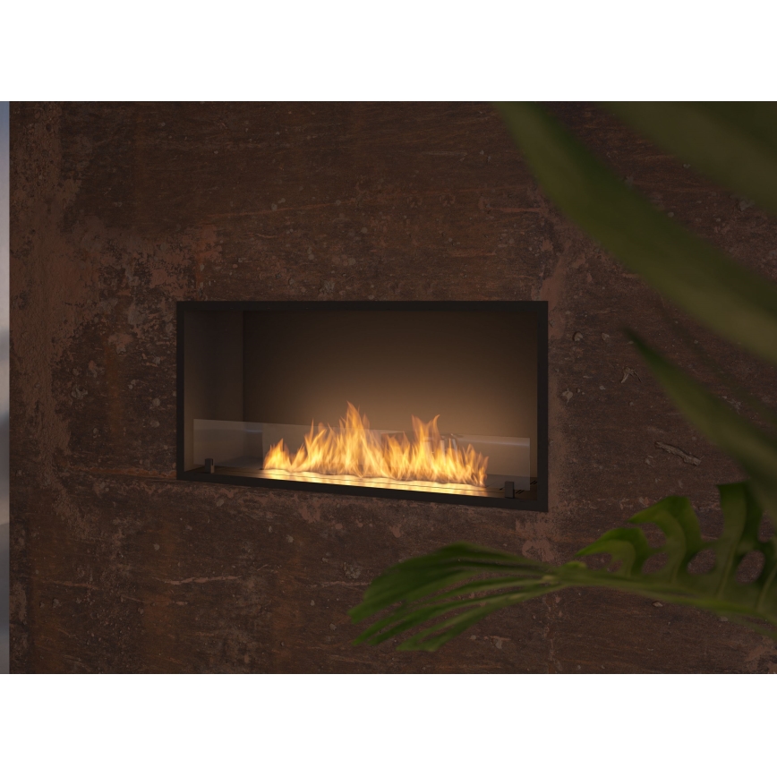InFire - Cheminée encastrée BIO 49,4x104,4 cm 6kW noir