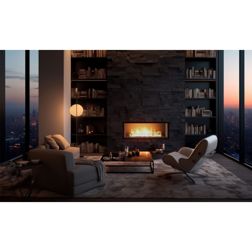 InFire - Cheminée encastrée BIO 49,4x104,4 cm 6kW noir
