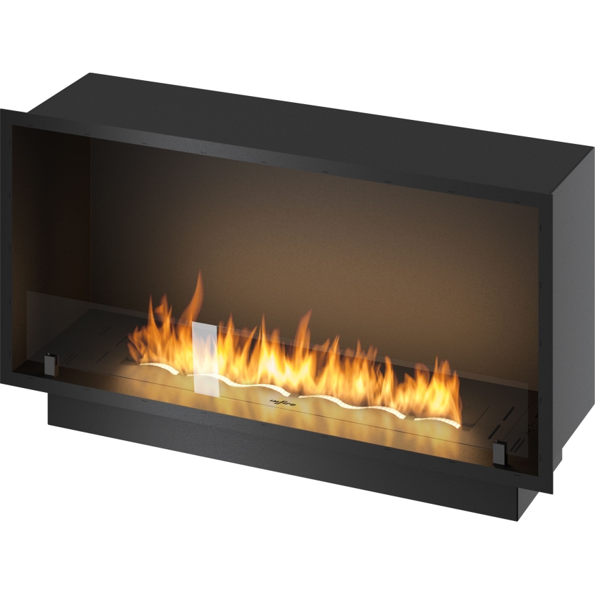 InFire - Cheminée encastrée BIO 49,4x104,4 cm 6kW noir