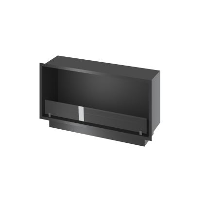 InFire - Cheminée encastrée BIO 49,4x104,4 cm 6kW noir