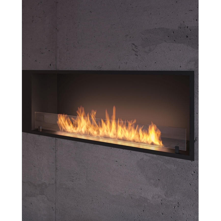 InFire - Cheminée encastrée BIO 49,4x124,4 cm 6kW noir