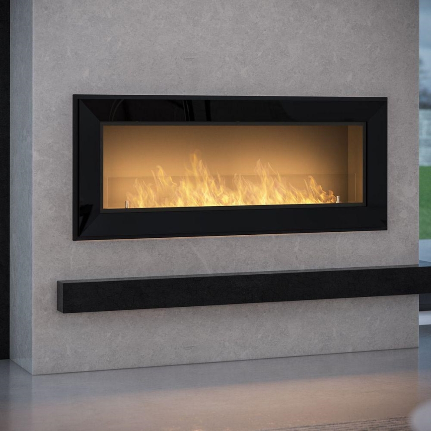 InFire - Cheminée encastrée BIO 49x120 cm 3kW noir