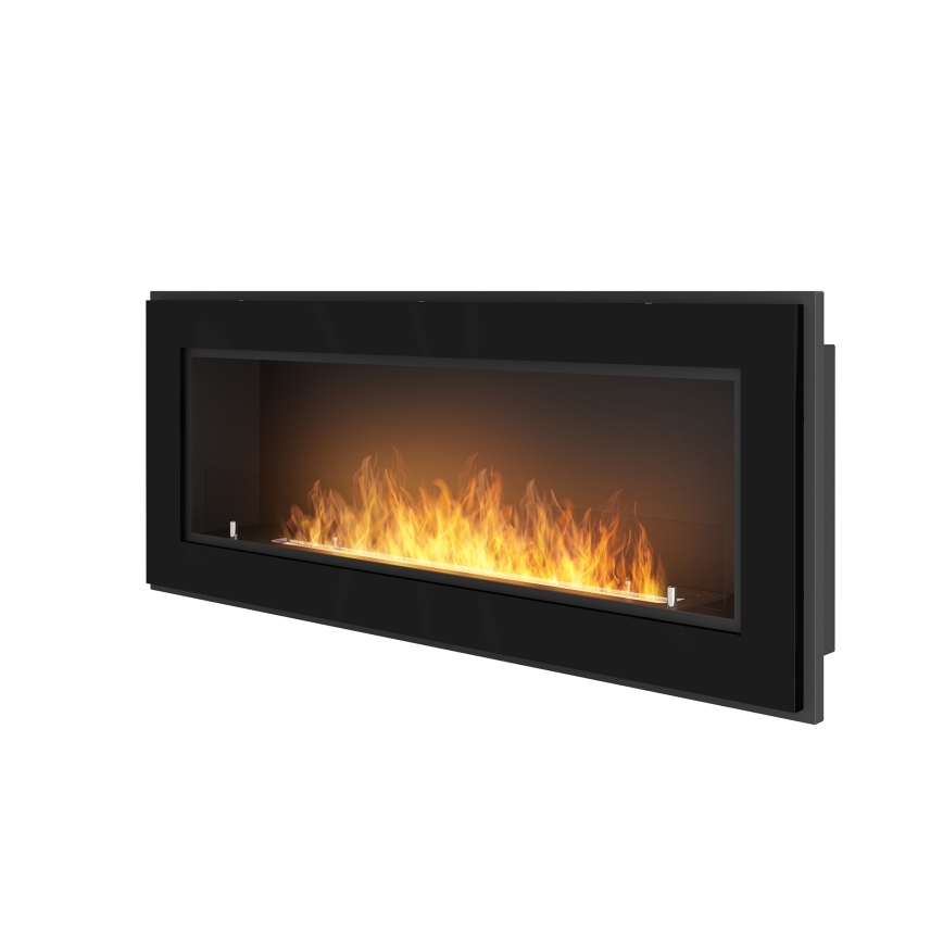 InFire - Cheminée encastrée BIO 49x120 cm 3kW noir