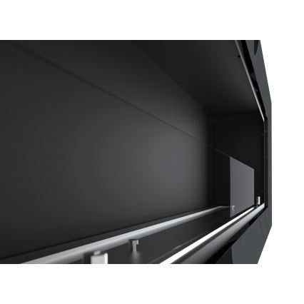 InFire - Cheminée encastrée BIO 49x120 cm 3kW noir