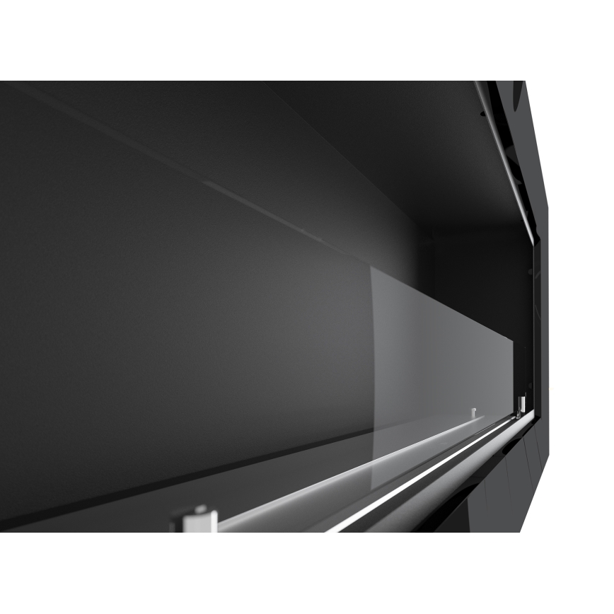 InFire - Cheminée encastrée BIO 49x120 cm 3kW noir