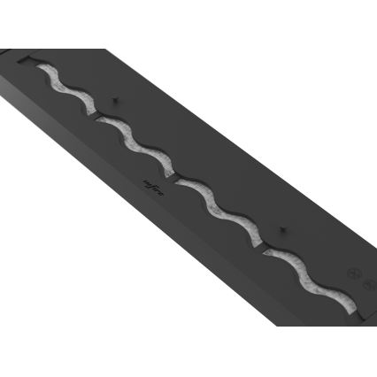 InFire - Cheminée encastrée BIO 7,5x100 cm 6kW noir