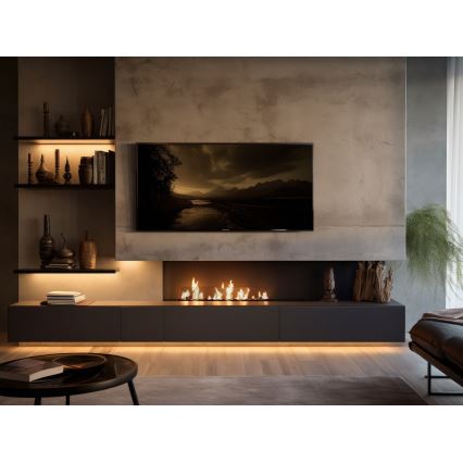 InFire - Cheminée encastrée BIO 8,5x100 cm 6kW noir