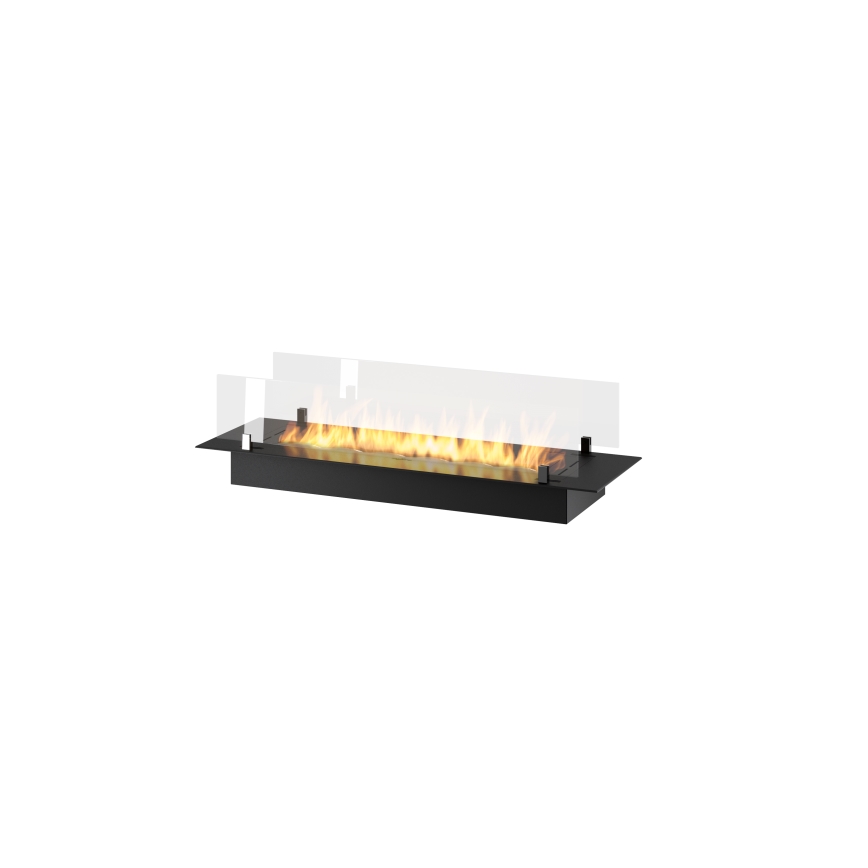 InFire - Cheminée encastrée BIO 8,5x100 cm 6kW noir
