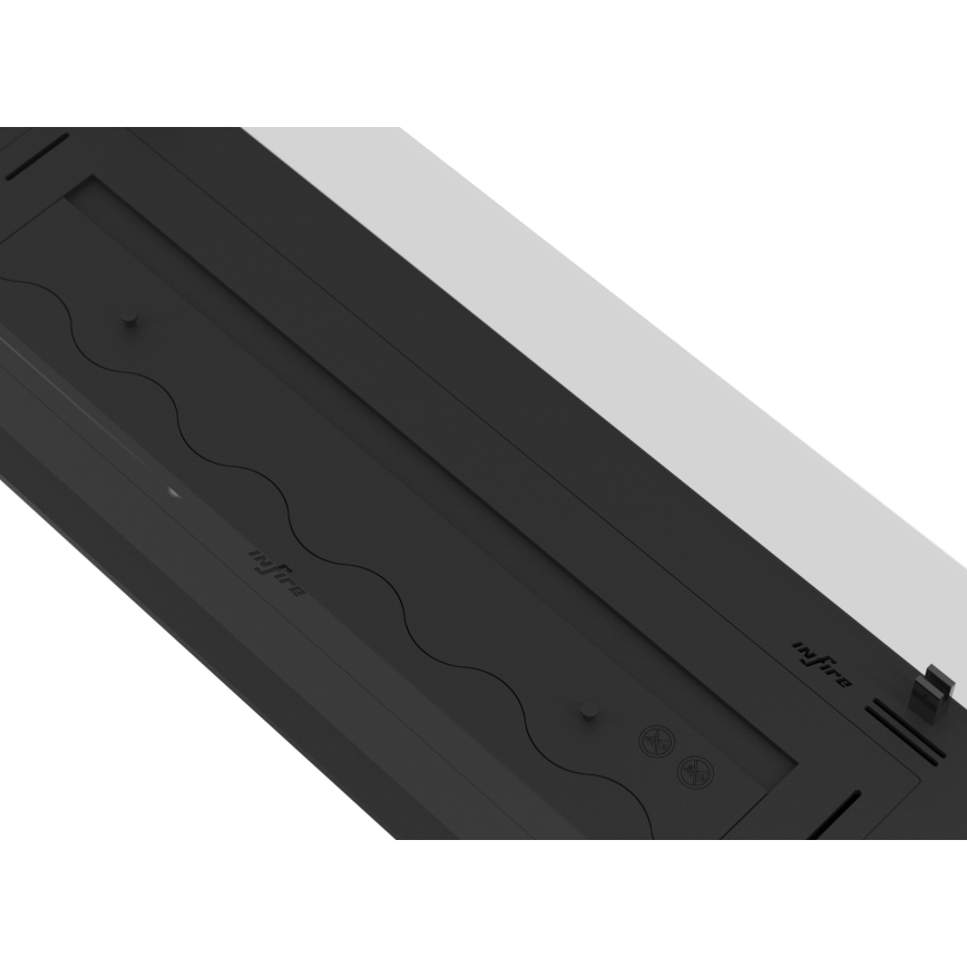 InFire - Cheminée encastrée BIO 8,5x100 cm 6kW noir