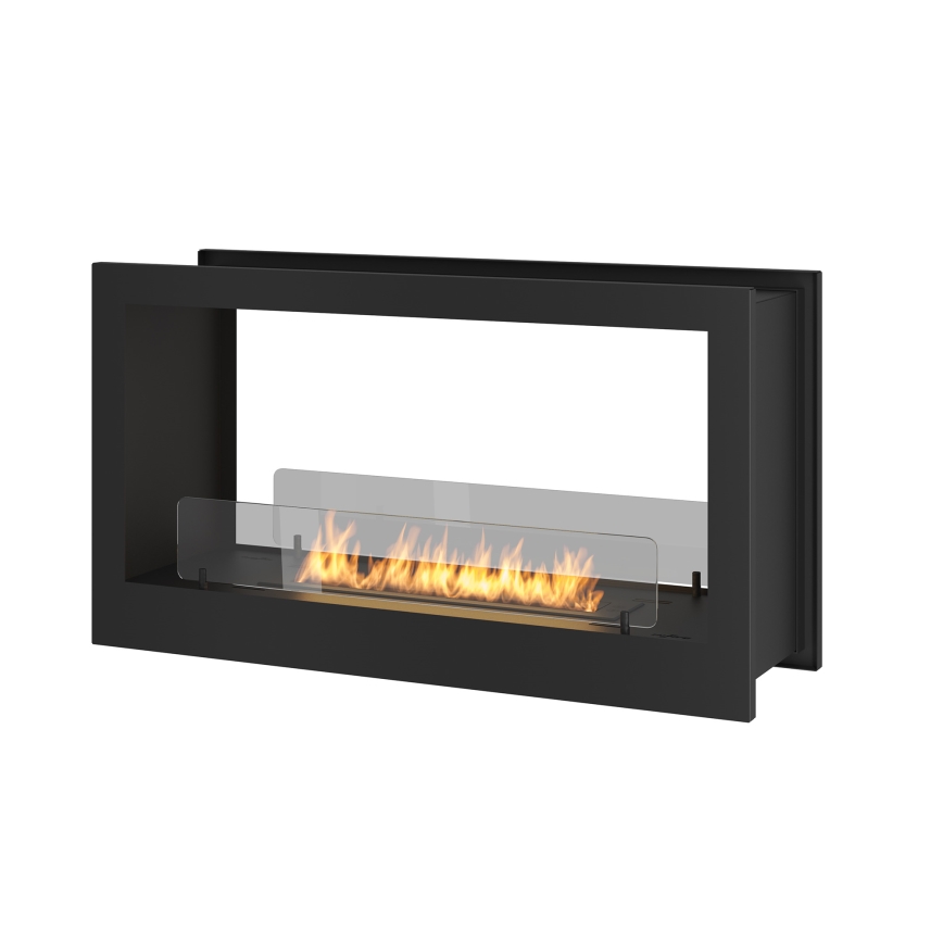 InFire - Cheminée encastrée BIO 90x50 cm 3kW bifacial