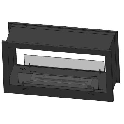 InFire - Cheminée encastrée BIO 90x50 cm 3kW bifacial