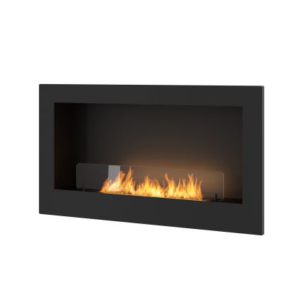 InFire - Cheminée encastrée BIO 90x50 cm 3kW noire