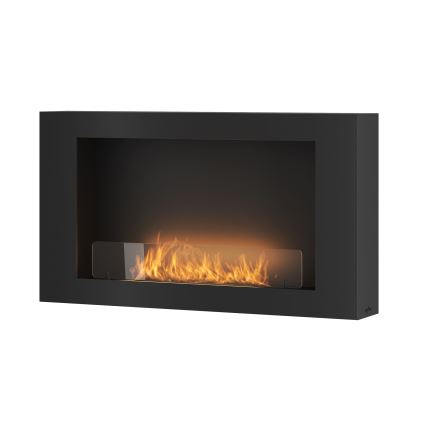 InFire - Cheminée murale BIO 100x56 cm 3kW noir